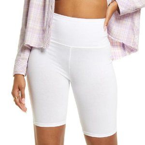 🔥BP High Waist Bike Shorts in White Size X-Small